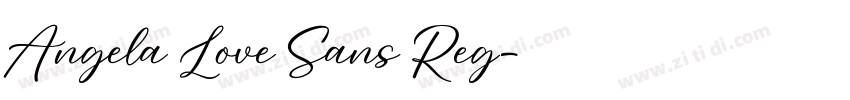 Angela Love Sans Reg字体转换